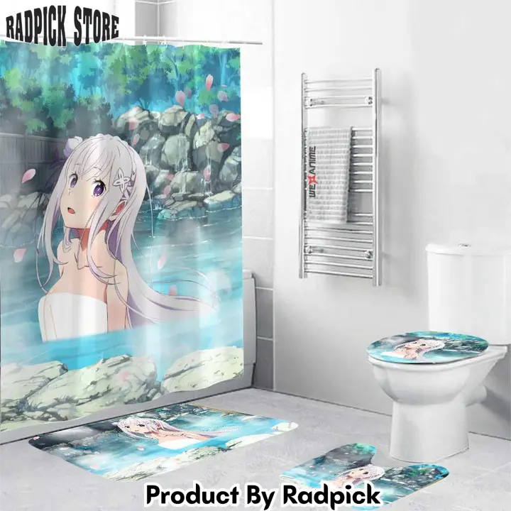 Rezero girls hot spring emilia combo bathroom set   rp0205594